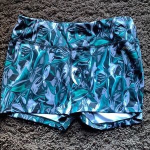 Green/Gray/Black Avia Compression Shorts